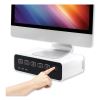 Cable Management Power Hub and Stand with USB Charging Ports, 5 Outlets, 3 USB, 6.5 ft Cord, 11.75 x 6.6 x 3.5, White1