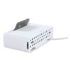 Cable Management Power Hub and Stand with USB Charging Ports, 5 Outlets, 3 USB, 6.5 ft Cord, 11.75 x 6.6 x 3.5, White2