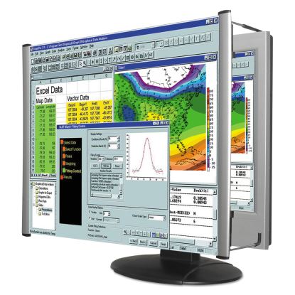 LCD Monitor Magnifier Filter, Fits 24" Widescreen LCD, 16:9/16:10 Aspect Ratio1