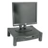 Monitor Stand with Drawer, 17" x 13.25" x 3" to 6.5", Black, Supports 50 lbs2