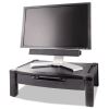 Wide Deluxe Two-Level Monitor Stand with Drawer, 20" x 13.25" x 3" to 6.5", Black, Supports 50 lbs1