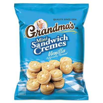 Mini Vanilla Creme Sandwich Cookies, 3.71 oz, 24/Carton1