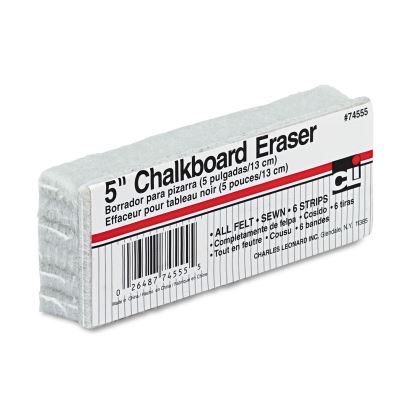 5-Inch Chalkboard Eraser, 5" x 2" x 1"1