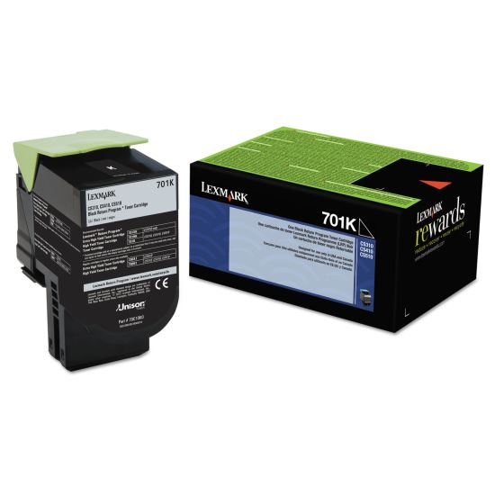 70C10K0 Return Program Toner, 1,000 Page-Yield, Black1