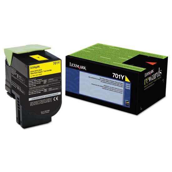 70C10Y0 Return Program Toner, 1,000 Page-Yield, Yellow1