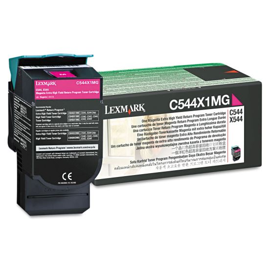 C544X1MG Return Program Extra High-Yield Toner, 4,000 Page-Yield, Magenta1