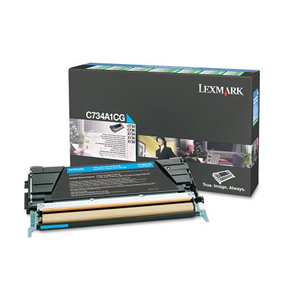 C734A1CG Return Program Toner, 6,000 Page-Yield, Cyan1