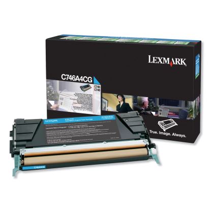 C746A4CG Return Program Toner, 7,000 Page-Yield, Cyan, TAA Compliant1