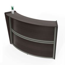 Reception Desk, 72" x 32" x 46", Mocha1