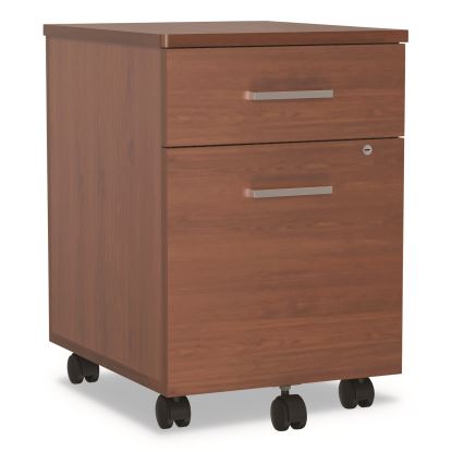 Trento Line Mobile Pedestal File, Left or Right, 2-Drawers: Box/File, Legal/Letter, Cherry, 16.5" x 19.75" x 23.63"1