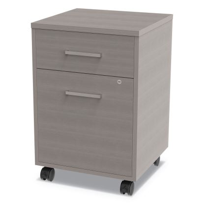 Urban Mobile File Pedestal, Left or Right, 2-Drawers: Box/File, Legal/A4, Ash, 16" x 15.25" x 23.75"1