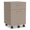 Urban Mobile File Pedestal, Left or Right, 2-Drawers: Box/File, Legal/A4, Ash, 16" x 15.25" x 23.75"2