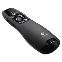 R400 Wireless Presentation Remote with Laser Pointer, Class 2, 50 ft Range, Matte Black1