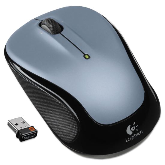 M325 Wireless Mouse, 2.4 GHz Frequency/30 ft Wireless Range, Left/Right Hand Use, Silver1