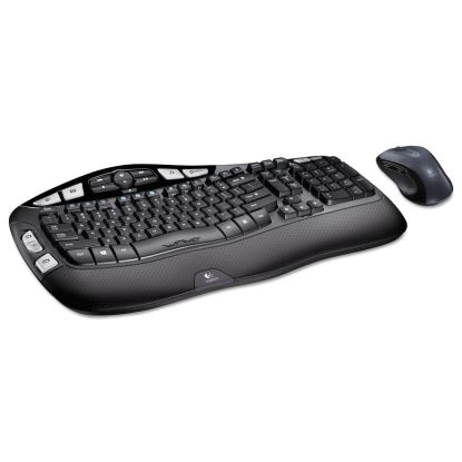 MK550 Wireless Wave Keyboard + Mouse Combo, 2.4 GHz Frequency/30 ft Wireless Range, Black1
