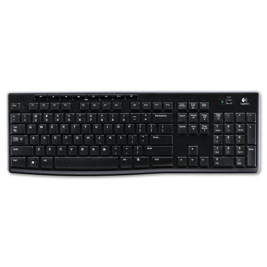 K270 Wireless Keyboard, USB Unifying Receiver, Black1