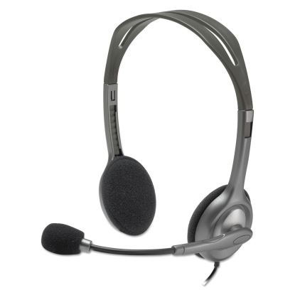 H111 Binaural Over-the-Head, Stereo Headset, Black/Silver1