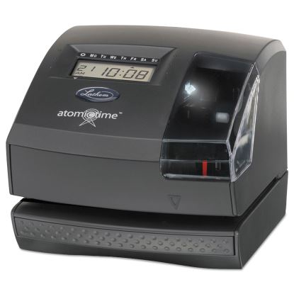 1600E Wireless Atomic Time Recorder with Tru-Align, Digital Display, Dark Gray1