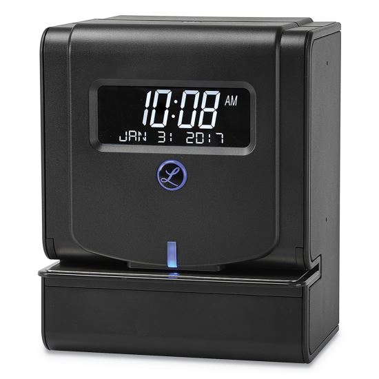 Heavy-Duty Thermal Time Clock, Digital Display, Charcoal1