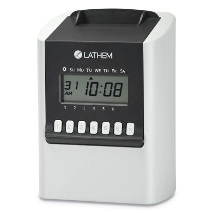 700E Calculating Time Clock, Digital Display, White1