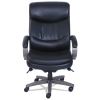 Woodbury Big/Tall Executive Chair, Supports Up to 400 lb, 20.25" to 23.25" Seat Height, Black Seat/Back, Weathered Gray Base2
