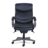 Woodbury High-Back Executive Chair, Supports Up to 300 lb, 20.25" to 23.25" Seat Height, Black Seat/Back, Weathered Gray Base2