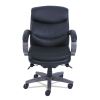 Woodbury Mid-Back Executive Chair, Supports Up to 300 lb, 18.75" to 21.75" Seat Height, Black Seat/Back, Weathered Gray Base2