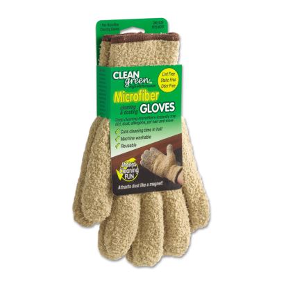CleanGreen Microfiber Dusting Gloves, 5" x 10, Pair1
