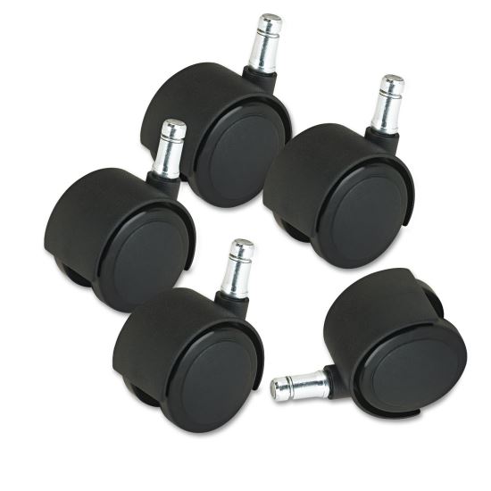Deluxe Duet Casters, Nylon, B and K Stems, 110 lbs/Caster, 5/Set1