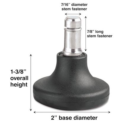 Low Profile Bell Glides, B Stem, 110 lbs/Glide, 5/Set1