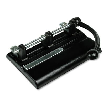 40-Sheet High-Capacity Lever Action Adjustable Two- to Seven-Hole Punch, 13/32" Holes, Black1