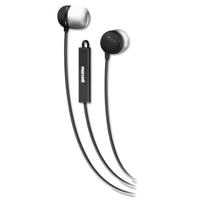 In-Ear Buds with Built-in Microphone, 4 ft Cord, Black1