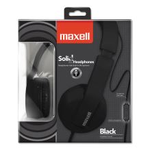 Solids Headphones, 5 ft Cord, Black1