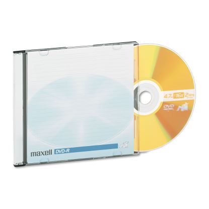 DVD-R Recordable Disc, 4.7 GB, 16x, Jewel Case, Gold, 10/Pack1