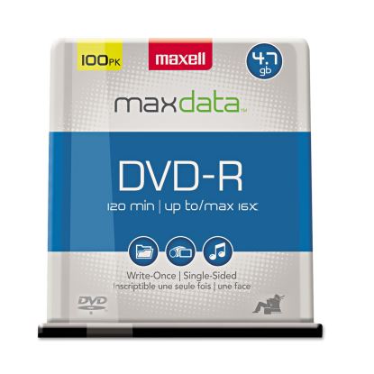 DVD-R Recordable Disc, 4.7 GB, 16x, Spindle, Gold, 100/Pack1