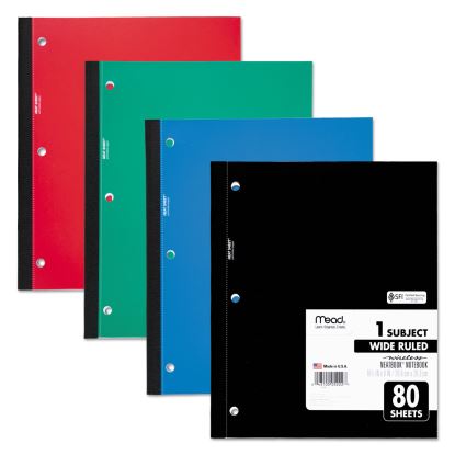 Wireless Neatbook Notebook, 1 Subject, Wide/Legal Rule, Randomly Assorted Covers, 10.5 x 8, 80 Sheets1
