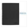 Wirebound Business Notebook, 1 Subject, Wide/Legal Rule, Black Cover, 11 x 8.5, 80 Sheets2