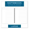 Wirebound Guided Action Planner Notebook, 1-Subject, Project-Management Format, Gray Cover, 11 x 8.5, 80 Sheets2