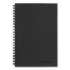 Wirebound Business Notebook, 1 Subject, Wide/Legal Rule, Black Cover, 8 x 5, 80 Sheets1