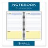 Wirebound Guided QuickNotes Notebook, 1 Subject, List-Management Format, Dark Gray Cover, 8 x 5, 80 Sheets2