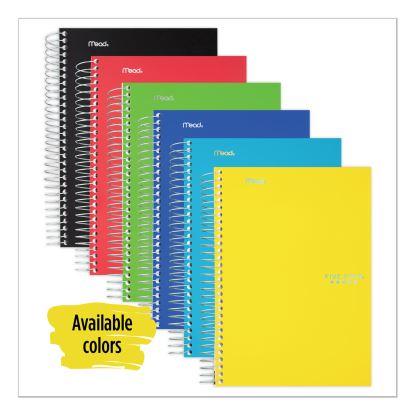 Wirebound Notebook, 2 Subject, Medium/College Rule, Randomly Assorted Covers, 9.5 x 6, 100 Sheets1