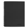 Wirebound Business Notebook, 1 Subject, Wide/Legal Rule, Black Linen Cover, 9.5 x 6.63, 80 Sheets1