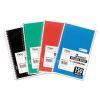 Spiral Notebook, 3 Subject, Medium/College Rule, Randomly Assorted Covers, 9.5 x 5.5, 150 Sheets1