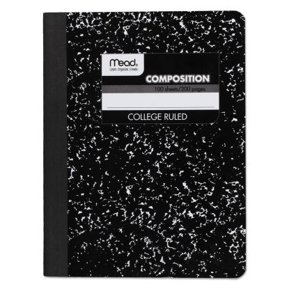 Square Deal Composition Book, Medium/College Rule, Black Cover, 9.75 x 7.5, 100 Sheets1