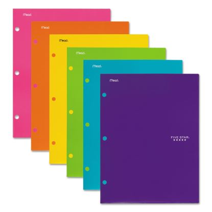 Four-Pocket Portfolio, 11 x 8.5, Assorted Colors, Trend Design, 6/Pack1
