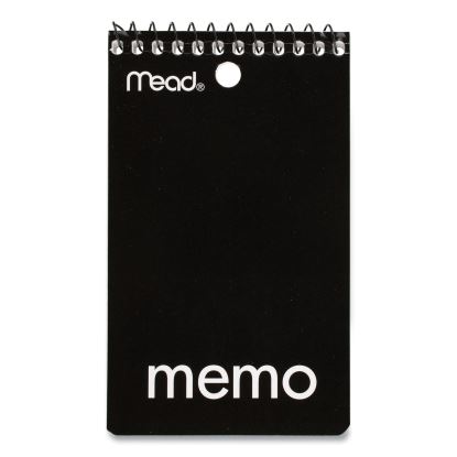 Wirebound Memo Pad with Wall-Hanger Eyelet, Medium/College Rule, Randomly Assorted Cover Colors, 60 White 3 x 5 Sheets1