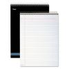 Stiff-Back Wire Bound Pad, Wide/Legal Rule, Numbered (1-28 Front, 29-56 Back), Black/Blue Cover, 70 White 8.5 x 11.5 Sheets2