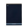 Stiff-Back Wire Bound Notepad, Wide/Legal Rule, Canary/Blue Cover, 70 Canary-Yellow 8.5 x 11.5 Sheets1