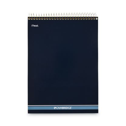 Stiff-Back Wire Bound Notepad, Wide/Legal Rule, Canary/Blue Cover, 70 Canary-Yellow 8.5 x 11.5 Sheets1