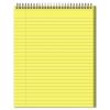 Stiff-Back Wire Bound Notepad, Wide/Legal Rule, Canary/Blue Cover, 70 Canary-Yellow 8.5 x 11.5 Sheets2